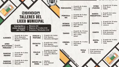 Photo of Fwd: INFORMACIÓN | Liceo Municipal: apertura de inscripciones de Talleres