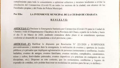 Photo of Fwd: CORONAVIRUS: LA INTENDENTE CHOMIAK ANUNCIÓ MEDIDAS DE PREVENCIÓN EN LA CIUDAD