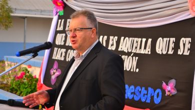 Photo of Fw: “ESTA SITUACIÓN DE PANDEMIA REFLEJA EN LA TRAYECTORIA DE DOCENTES QUE TIENEN CADA UNO Y LOS DIFERENTES CAMBIOS Y ADAPTACIÓN DURANTE LA CARRERA PORQUE SABEMOS QUE SOMOS LA PRIMER FORMACIÓN DESPUÉS DE LA FAMILIA Y A TRAVÉS DE ÉSTA SALEN TODAS LAS DEMÁS”. SEÑALÓ PIO SANDER EN SU HOMENAJE A LOS DOCENTES